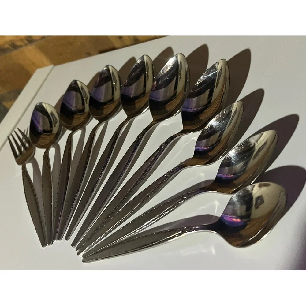Lot of 10 Oneida Community Venetia Place Various Spoons &Fork Stainless Flatware